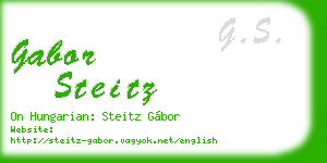 gabor steitz business card